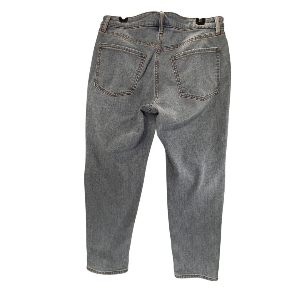 Old Navy High Rise OG Straight Jeans Size 12 Light Wash Denim Stretch Womens - Picture 3 of 12